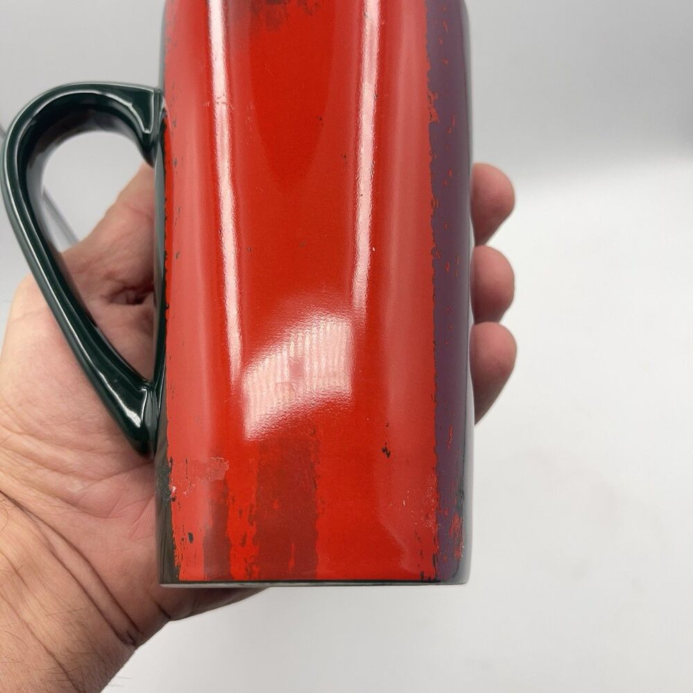 Starbucks Mugs 2021 Holiday Brush Strokes 16 oz Tall Ceramic Coffee Set of 2 - Picture 14 of 16